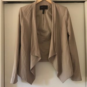BCBG Asymmetrical Tan Blazer/Jacket
